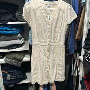 Old Navy Linen button up dress Size Small